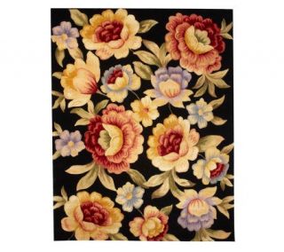 Royal Palace Rose Garden 76 x 96 Handmade Wool Rug   H167892