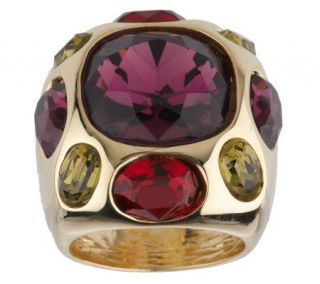 Kenneth Jay Lanes Editors Choice Wide Dome Ring —
