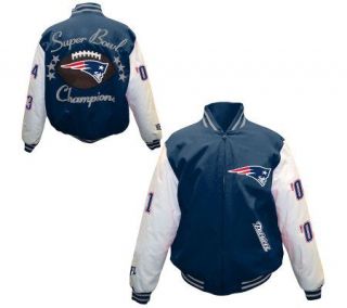 NFL New England Patriots 3X Super Bowl Champions Canvas Jacket