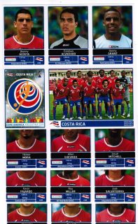  Copa America Argentina Extra Costa Rica Team Stickers Update