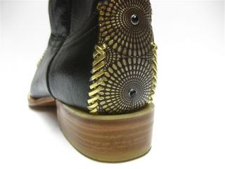 Mens Brown Leather Boots Designer Western Fancy Cowboy Rodeo Exotic