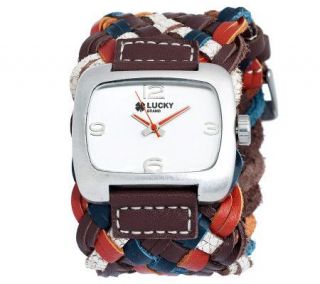 Lucky Brand Ladies Multicolored Braided Strap Watch —