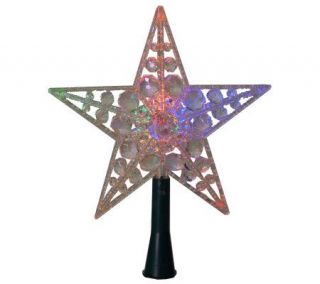 Point Star Color Changing Beaded Tree Topper —