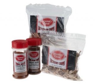 Gourmet Genie (2) Meat Rubs & (2)8oz Chips for Pressure Cooker 