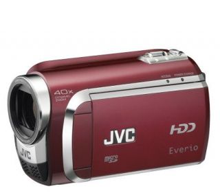 JVC Everio G GZMG630 60GB Hard Disk Camcorder  Red —