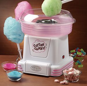 Nostalgia Electrics Cotton Candy Maker Uses Hard Candy New