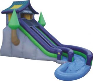 New Commercial Inflatable Crooked Creek Water Slide Bounce Wet Slides