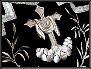 Ant Velvet Chasuble Vestment Embroidery Cross Anchor