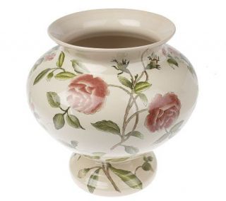 WilliamsburgHom Apple Blossom Hand Painted Porcelain Vase —
