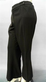 Covington Plus Womens 20W Stretch Flat Front Dress Flare Pants Mid