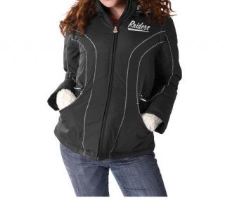 NFL Raiders Womens Cinched 4 in 1 Jacket —