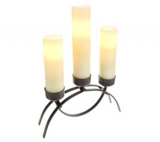 HomeRefelctions Triple Slim FlamelessCandle Centerpiece w/Timer