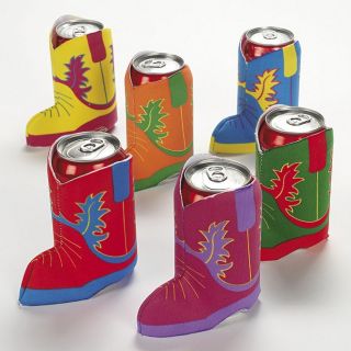 COWBOY BOOT Can koozies drink Covers COWGIRL horse WESTERN RODEO