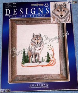 Janlynn Wolf Counted Cross Stitch Picture Kit 8 x 10