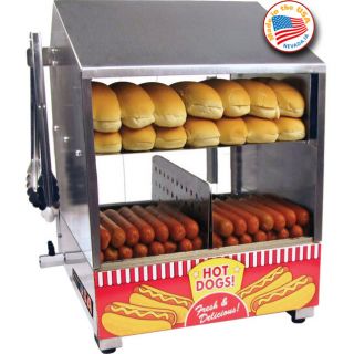  Cooker Countertop Hotdog Concession Machine Warmer Server