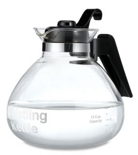 Whistling Tea Replacement Fit Stove Top Water Kettle 12 Cup Glass