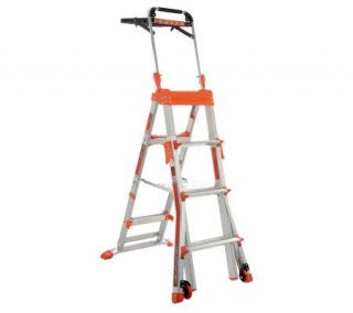 Little Giant 4 6 ft. Ladder with Air Deck, Comfort Step and Wheels