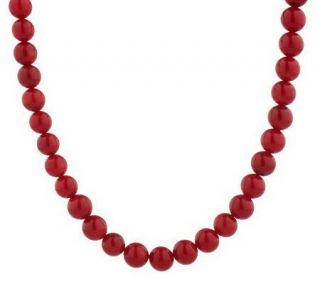 Lee Sands Bamboo Coral Bead Necklace —