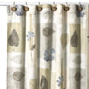 Croscill Spa Leaf Shower Curtain 70x75 NIP