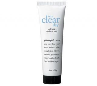 philosophy on a clear day oil free moisturizer —