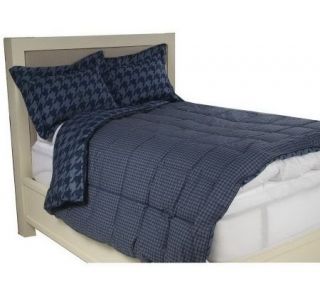 Liz Claiborne New York Houndstooth KG Blanket and Sham Set —