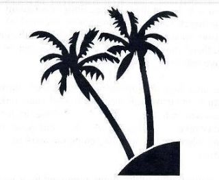 Stencil Palm Trees Tropical Ocean Scene Island Stencil for Crafts