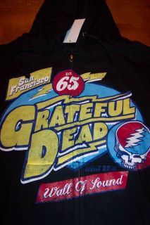 Vintage Style Grateful Dead 1965 Hooded Sweatshirt Medium New w Tag