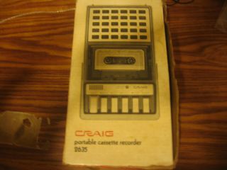 Craig Portable Cassett Recorder 2635