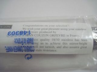 JEAN COUZON CONSUL FRENCH 18/10 STAINLESS DINNER KNIFE (x3) NOS SEALED