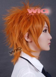Short Choppy Orange Coplay Stylish Hair Wig