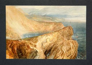 1909 Print Lulworth Cove Joseph Mallord William Turner Sea Seascape