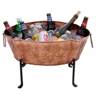  woodstove extras view all copper embossed tub beverage cooler