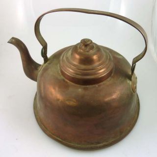 Vintage Copper Tea Kettle 3 Volund Hamar Great