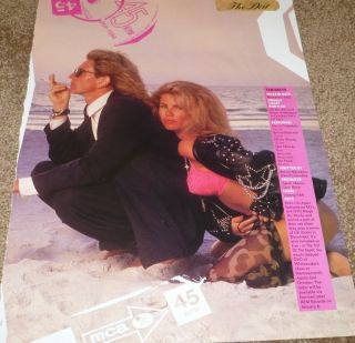 David Coverdale Tawny Kitaen Double Pinup clipping on Beach Whitesnake
