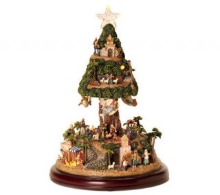Musical 13 LED Nativity Tree Figure —