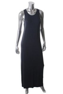 Theory New Cordell Blue Solid Sleeveless Scoop Neck Maxi Casual Dress