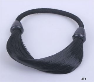  Stretchy Elastic Hair Band Rope Ring Ponytail Holder JF1