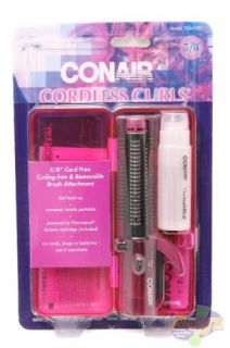 every purchase conair cordless travel curling iron free hair dryer