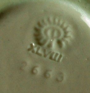  1948 Rookwood Art Pottery Teapot Creamer & Suger Three Piece Set #2663