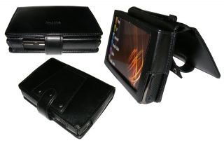 Black Genuine Leather Case for Archos 5 Gen 6 60GB Cover Holder