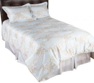 Eileen West Belvedere Scroll 300TC 4 Piece QN Comforter Set — 