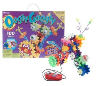 Oogly Googly 100 Piece Gear Motorized Building Set w/ Activity Guide 