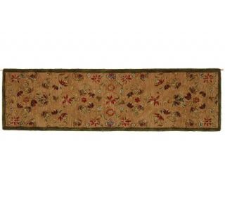 Anatolia 23x8 Runner Beige Handtufted Oriental Wool Rug   H183608