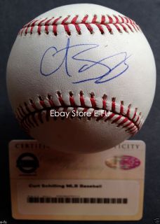 Curt Schilling Signed MLB Baseball Autograph Steiner Certified Auto w