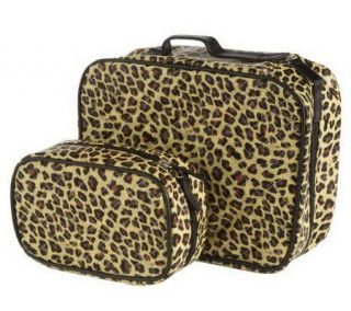 Set of 2 Quilted Cosmetic Cases by Lori Greiner   H190178