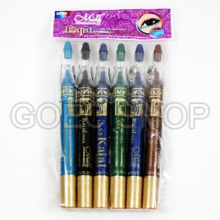  Waterproof Cosmetic Eyeliner / Eye Pencil Set With Pencil Sharpener