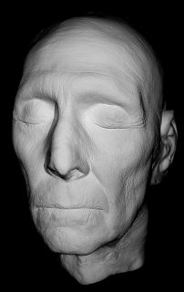Peter Cushing Life Mask Bust Life Size Cast of Hammer Star in Light