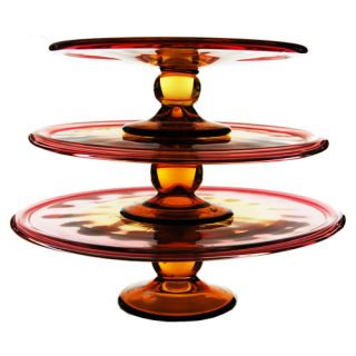 Tier Glass Cupcake Holder Cake Stand Set of Three 3 Party Event