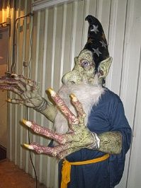Wizard Creature Reacher Adult Mascot Costume includes Deluxe