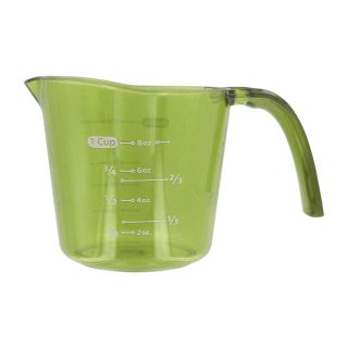 bradshaw plastic measuring cup capacity 1 cup color green item 31153